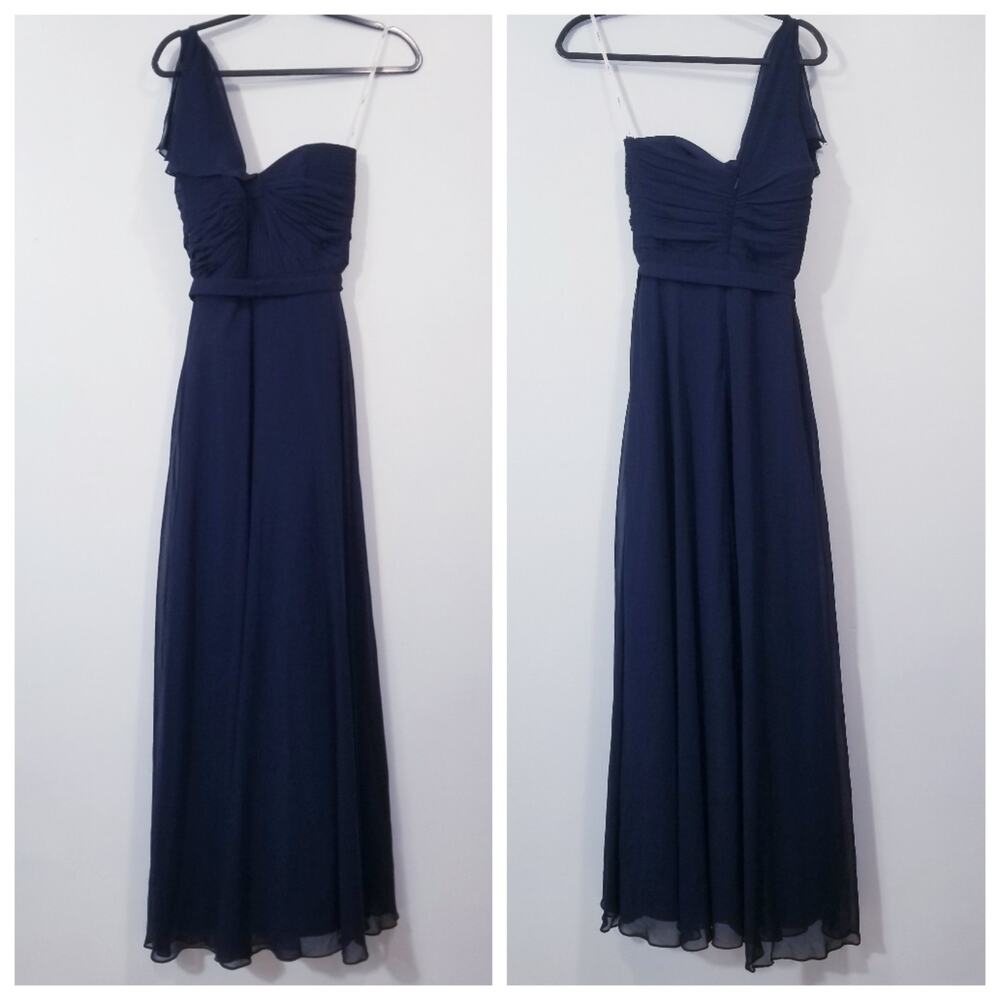 Jenny Packham Bridesmaid One Shoulder Long Gown Dress